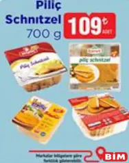 PİLİÇ SCHNİTZEL ŞİNİTZEL 700 G